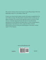 Fauquier County, Virginia Minute Book Abstracts 1761-1762