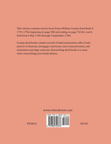 Prince William County, Virginia Deed Book Abstracts 1794-1796