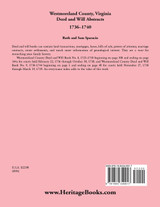 Westmoreland County, Virginia Deed and Will Abstracts, 1736-1740