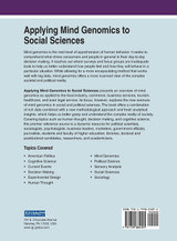 Applying Mind Genomics to Social Sciences