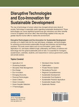 Disruptive Technologies and Eco-Innovation for Sustainable Development Disruptive Technologies and Eco-Innovation for Sustainable Development