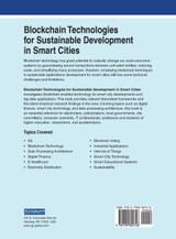 Blockchain Technologies for Sustainable Development in Smart Cities Blockchain Technologies for Sustainable Development in Smart Cities