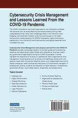 Cybersecurity Crisis Management and Lessons Learned From the COVID-19 Pandemic