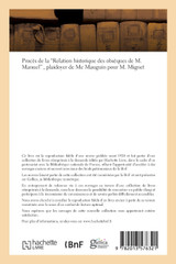 Procès de la Relation historique des obsèques de M. Manuel Procès de la Relation historique des obsèques de M. Manuel