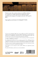 Dictionnaire des contraventions et nullités relatives au notariat, Dictionnaire des contraventions et nullités relatives au notariat,