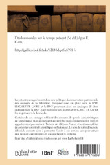Études morales sur le temps présent 5e éd. Études morales sur le temps présent 5e éd.