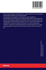 Briefe, Aufzeichnungen und Aphorismen Briefe, Aufzeichnungen und Aphorismen