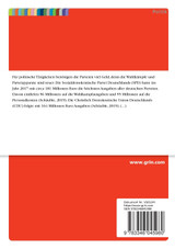 Entwicklung der Parteienfinanzierung in der Bundesrepublik Deutschland Entwicklung der Parteienfinanzierung in der Bundesrepublik Deutschland