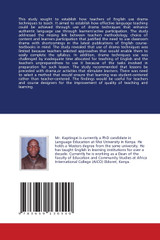 The Use of Drama Techniques in Teaching of English Language