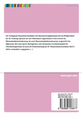 Die Renaturierung des Föhrenbaches. Eine Nutzen-Kosten-Analyse Die Renaturierung des Föhrenbaches. Eine Nutzen-Kosten-Analyse