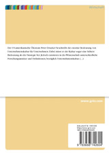 Die Bedeutung der Führungskultur für die Unternehmenskultur Die Bedeutung der Führungskultur für die Unternehmenskultur