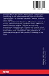 Catalogue of a valuable collection of antique coins Catalogue of a valuable collection of antique coins