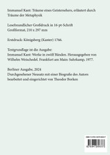 Träume eines Geistersehers, erläutert durch Träume der Metaphysik (Großdruck) Träume eines Geistersehers, erläutert durch Träume der Metaphysik (Großdruck)
