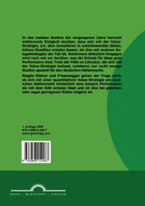 Performance quantitativer Value-Strategien am deutschen Aktienmarkt am Beispiel des DAX-30 Performance quantitativer Value-Strategien am deutschen Aktienmarkt am Beispiel des DAX-30