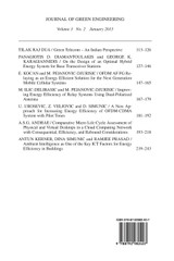 Journal of Green Engineering Vol 3-2