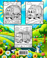Livre de coloriage des Camions Ordures