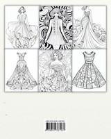 Robes - Livre de coloriage pour adultes et adolescents Robes - Livre de coloriage pour adultes et adolescents