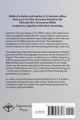 A Dictionary of the Proper Names of the Old and New Testament Scriptures A Dictionary of the Proper Names of the Old and New Testament Scriptures