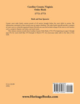 Caroline County, Virginia Order Book, 1772-1773