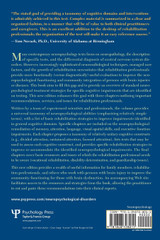 Rehabilitation of Neuropsychological Disorders Rehabilitation of Neuropsychological Disorders