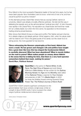 Quarterly Essay 47, Political Animal