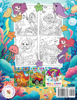 Cute Mermaids Coloring Book For Kids 4-8 Cute Mermaids Coloring Book For Kids 4-8