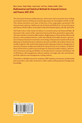 Mathematical and Statistical Methods for Actuarial Sciences and Finance