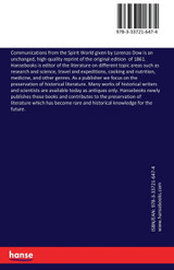 Communications from the Spirit World given by Lorenzo Dow