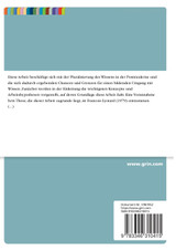 Die Pluralisierung des Wissens in der Postmoderne. Chancen und Grenzen für den Bildungsbereich