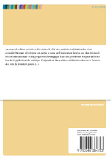 Prix de transfert. Les différends et leurs modalités de résolution Prix de transfert. Les différends et leurs modalités de résolution
