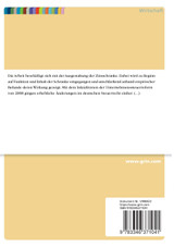 Die Zinsschranke. Ausgestaltung und empirische Befunde Die Zinsschranke. Ausgestaltung und empirische Befunde