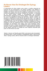As Novas Vias Da Ontologia Em György Lukács