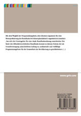 Die Finanzierung des öffentlich-rechtlichen Rundfunks Die Finanzierung des öffentlich-rechtlichen Rundfunks