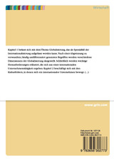 Einfluss der Globalisierung auf die Unternehmenskultur Einfluss der Globalisierung auf die Unternehmenskultur
