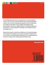Die institutionellen und politischen Bedingungen der Regierungsbildung in der Ersten Republik Italiens Die institutionellen und politischen Bedingungen der Regierungsbildung in der Ersten Republik Italiens