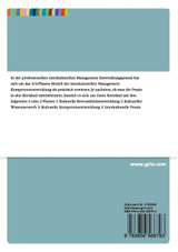 Interkulturelle Bewusstheit, Wissen und Kompetenzen