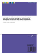 The underlying dynamics of health care systems in developing countries.