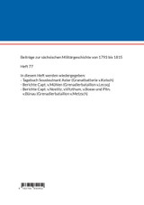 Die Berichte der sächsischen Truppen aus dem Feldzug 1806 (XII)