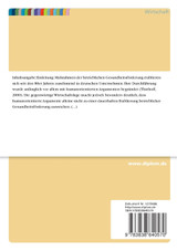 Die Kosten-Nutzen-Analyse betrieblicher Gesundheitsförderung Die Kosten-Nutzen-Analyse betrieblicher Gesundheitsförderung