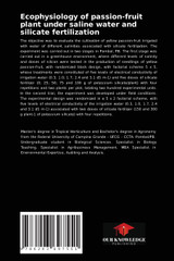 Ecophysiology of passion-fruit plant under saline water and silicate fertilization
