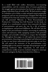 Procrastination to Productivity - Unlocking Your Full Potential Procrastination to Productivity - Unlocking Your Full Potential