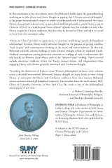 John Dewey and Confucian Thought John Dewey and Confucian Thought