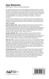 Algal Metabolites