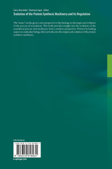 Evolution of the Protein Synthesis Machinery and Its Regulation