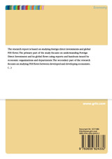 Analysis of Global Foreign Direct Investment Analysis of Global Foreign Direct Investment