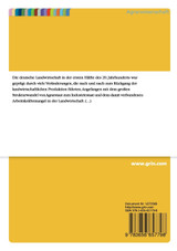 Die deutsche Landwirtschaft in der ersten Hälfte des 20. Jahrhunderts. Zwischen Protektionismus, Marktöffnung und Kriegsbewirtschaftung