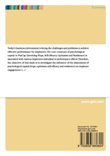 The dimensions of psychological capital and their relationship with employee engagement