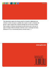 The threat posed by Al-Qaeda in Afghanistan