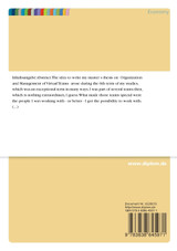 Organization and Management of Virtual Teams Organization and Management of Virtual Teams