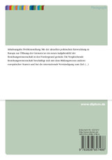 Das Bildungswesen für Gehörlose in Großbritannien im Vergleich zur Bundesrepublik Deutschland